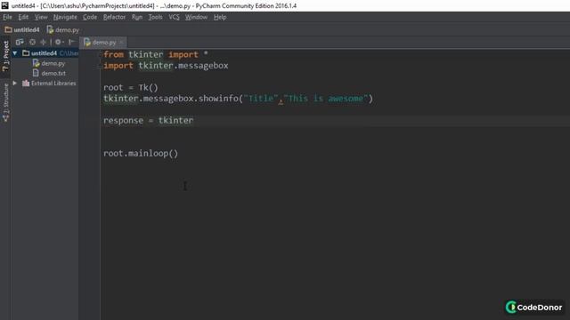 69 Tkinter Message box смотреть онлайн