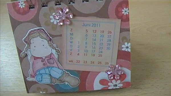 My calendar with Magnolia stamps