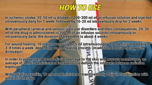 Actovegin Injection How To Use: Uses, Dosage, Side Effects, Contraindications