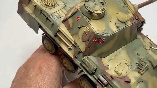 MENG MODEL 1/35 PANTHER G/air Defense Armor【How To  Camouflage Painting】#scalemodel #tankmodel
