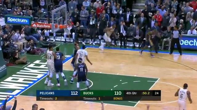 Rondo Clutch 3 in OT! Jrue Holiday 36 Points! 2017-18 Season смотреть онлайн