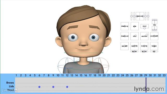 4.1 Анимация лица. Моргание. Курс "Основы анимации персонажа" смотреть онлайн