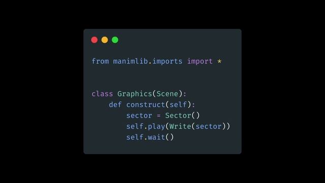 Manim Example | How to Show Sector in Manim смотреть онлайн