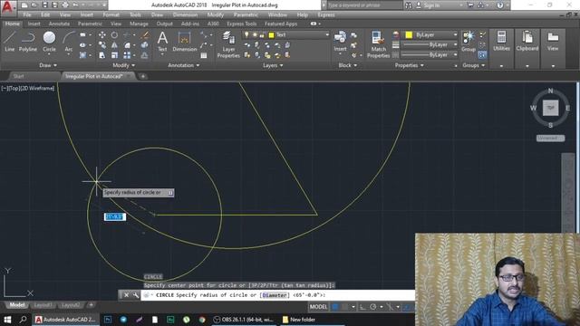How to draw Irregular Plot in Autocad | Irregular Plot Design | Area calculation in Autocad смотреть онлайн
