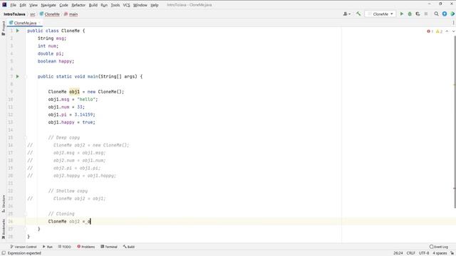 How to copy an object in java | automateNow смотреть онлайн