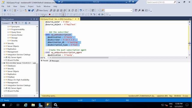 How To Configure Transactional Replication Between SQL Managed Instance and on Premise SQL Server смотреть онлайн