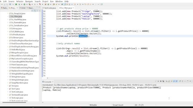 How to use filter in java 8|| java 8 interview programs || How to filter based on condition java 8 смотреть онлайн