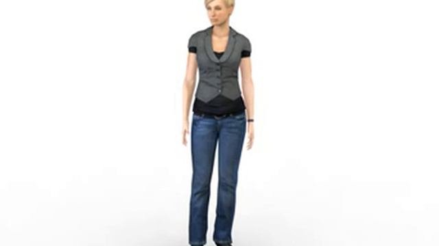 Civilian female 3d model by Rocketbox Libraries #f019 idle смотреть онлайн