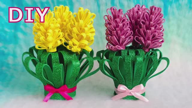 КРАСИВЫЕ ЦВЕТЫ из ФОАМИРАНА своими руками смотреть онлайн