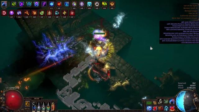 Path of Exile 3 5 hierophant arc totem lair of the hydra смотреть онлайн