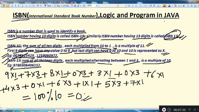 ISBN(International Standard Book Number) , Logic and Program in Java , ISBN-10 and ISBN-13 смотреть онлайн
