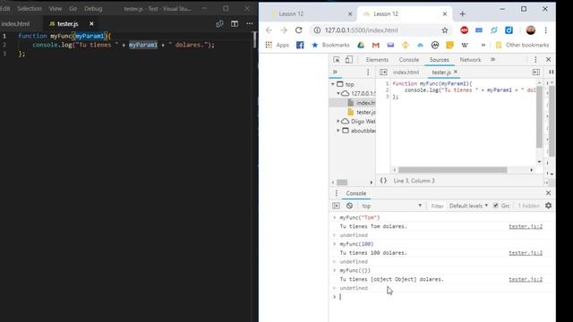 Programming Lesson 12 - Functions, typeOf, if смотреть онлайн