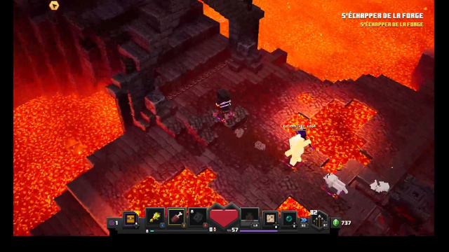 ⛏[MINECRAFT DUNGEONS] Boss Forge Ardente "Golem" Multijoueur смотреть онлайн