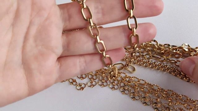 Цепи. НЕРЖАВЕЮЩАЯ СТАЛЬ под ЗОЛОТО. Обзор ФУРНИТУРЫ с Алиэкспресс для создания украшений смотреть онлайн