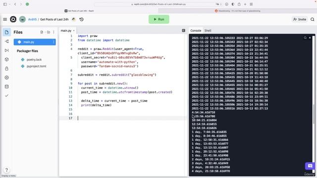 Get All Posts of the Last 24h for any Subreddit | Automate Everything with Python смотреть онлайн