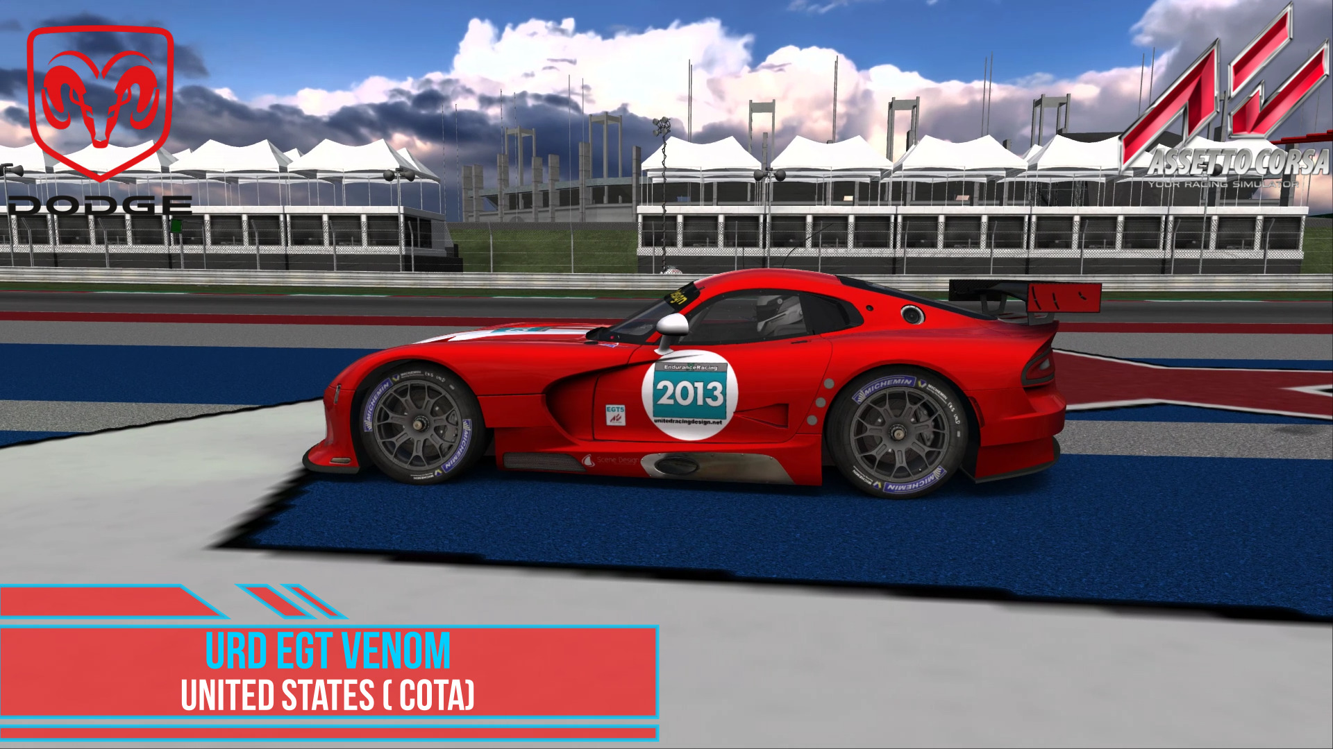 Urd Egt Venom (Dodge Viper) - United States (COTA) | Assetto Corsa. смотреть онлайн