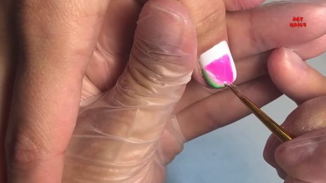 BRIGHT WATERMELON NAIL DESIGN / ЯРКИЙ ДИЗАЙН МАНИКЮРА смотреть онлайн