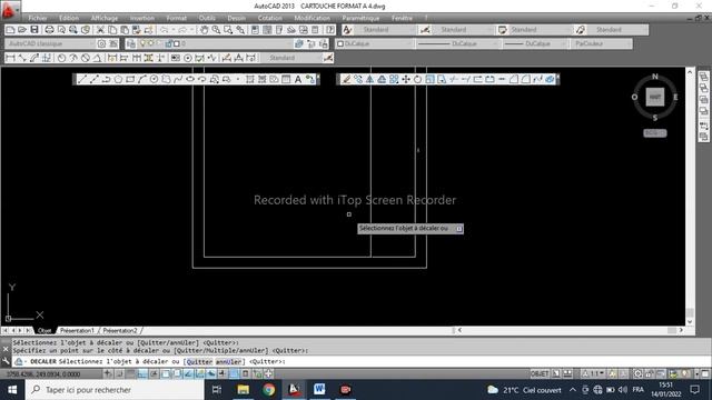 FORMATION AUTOCAD EP 04 EXERCICE 01 (Cartouche format A4) смотреть онлайн