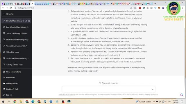 Will OpenAi Chat GPT Kill Google? Learn How to Make MONEY ONLINE with ChatGPT-3 Ai Bot Now смотреть онлайн