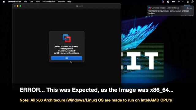 Live Test - Can CentOS Linux VM run on Apple Mac M1 with VMware Fusion 12.1 ? смотреть онлайн