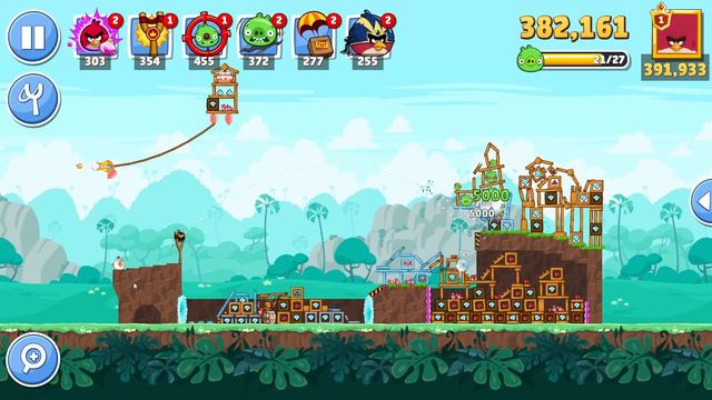 Angry Birds Friends Level 1 Tournament 1042 three stars NO POWER-UP walkthrough 2022-02-12 смотреть онлайн