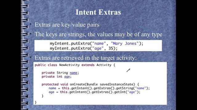 Android Activities and Intents смотреть онлайн