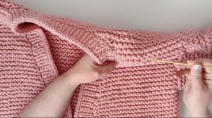 Краткий МАСТЕР-КЛАСС: вязаный КАРДИГАН из толстой пряжи