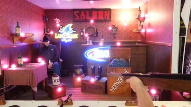 An Old Wild West Saloon Shooting Gallery Arcade Game. смотреть онлайн