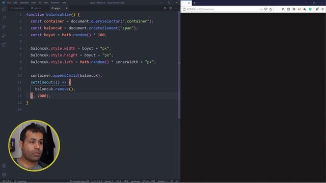 #Javascript ile Uçuşan Baloncuklar Oluşturma смотреть онлайн