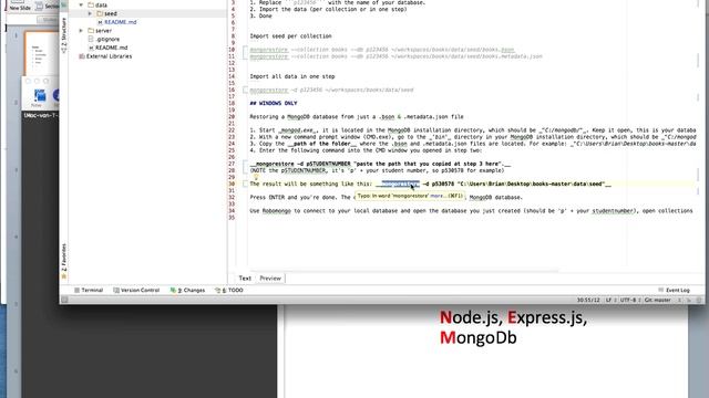 00 Import data into mongodb (English) смотреть онлайн