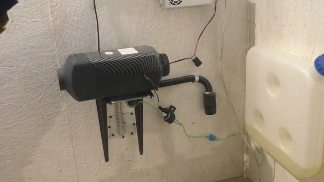 Китайский отопитель в мастерскую# первый запуск. смотреть онлайн