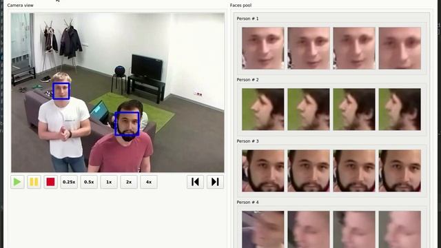 EORA Secure Video Analytics System: faces clustering and search in the database смотреть онлайн