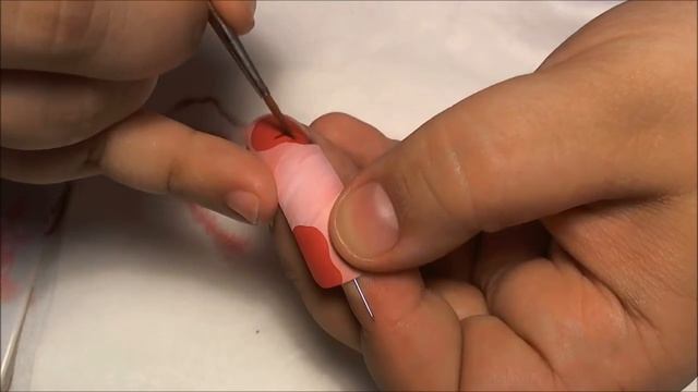 Дизайн ногтей "Вишенки" Nail-art Sweet cherries ( with english sub) смотреть онлайн
