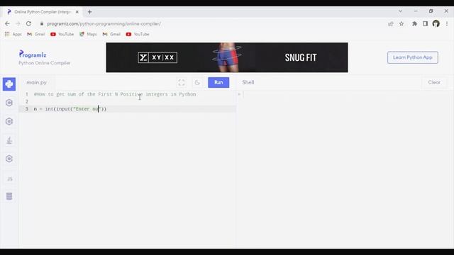 Problem 2 : How to get sum of N positive numbers in Python смотреть онлайн