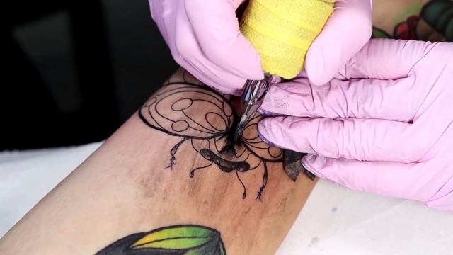 Neo Traditional Tattoo Time Lapse смотреть онлайн