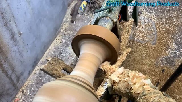Amazing Craft Woodturning Products - Black Acacia Wood On Wood Lathe смотреть онлайн