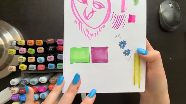 Скетчмаркеры Artisticks - разные наборы - распаковка вместе с Пиксельной Налой смотреть онлайн