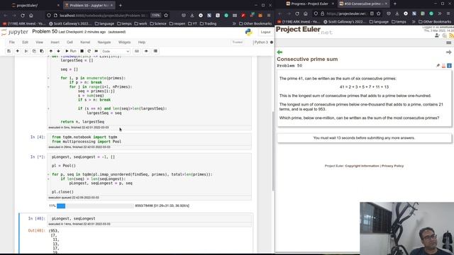 Solving Project Euler Problems in Python - Part 30 (Problem 49, and partly problem 50) смотреть онлайн