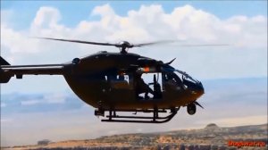 Красивый полет двух вертолетов UH 72 Lakota