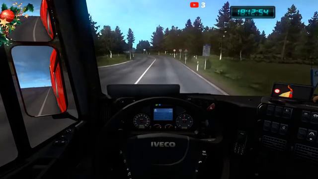 euro truck simulator 2 1.39 (Где-то там TruckersMP) Виртуальная компания РЖД +музыка смотреть онлайн