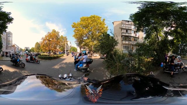 Видео VR 360 градусов. Гиены. Мото колонна байк-рок фестиваля Noches Hienas + свадьба