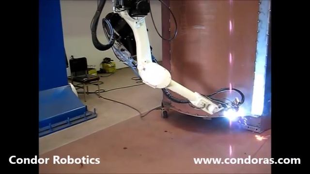 KAWASAKI Robot Gantry Robotic Arc Welding System for Garbage Truck смотреть онлайн