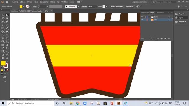 Creando diseño de caja de papas fritas en Illustrator смотреть онлайн