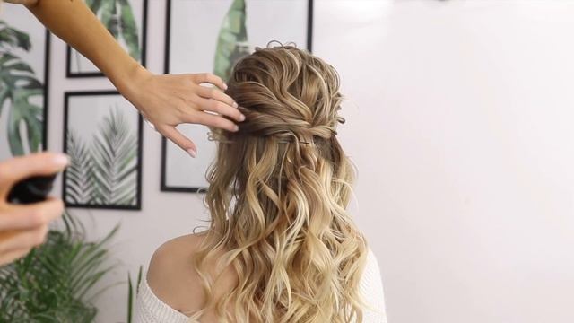 СВАДЕБНЫЙ НЕБРЕЖНЫЙ НИЗКИЙ ПУЧОК - ОБУЧЕНИЕ ПРИЧЕСКАМ | Bridal Updo Hairstyle Tutorial смотреть онлайн