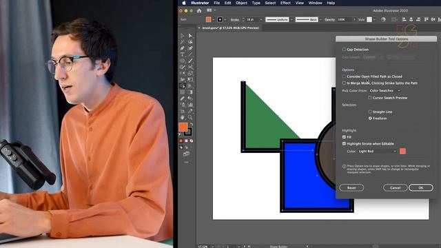 Инструмент "Создание фигур" в иллюстраторе - Shape Builder Tool | Урок Adobe Illustrator смотреть онлайн