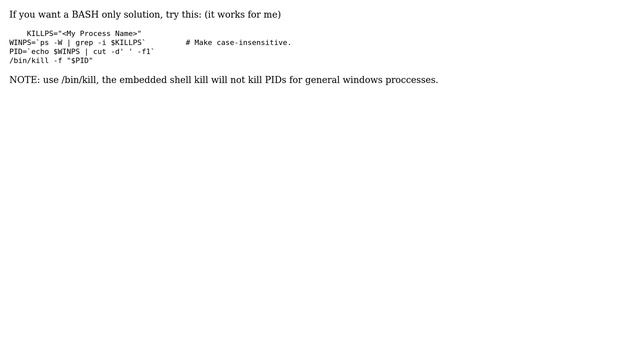 How to kill a windows process in a cygwin terminal? (7 Solutions!!) смотреть онлайн