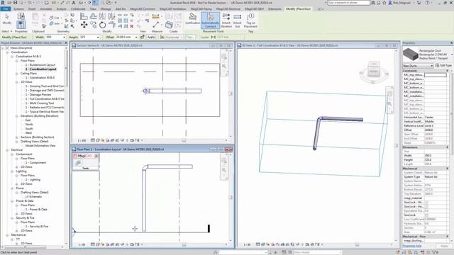MagiCAD 2018 for Revit top new feature - Improved offset control смотреть онлайн