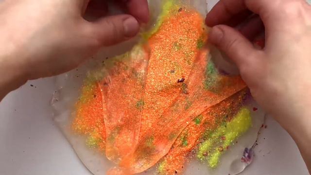 Сделать цветной слайм!Красим слайм красками,блёстками,тенями! смотреть онлайн