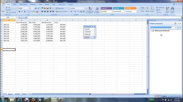 Smart View with OBI EE Federating multiple data sources смотреть онлайн