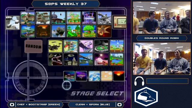 S@PS 37 Melee Doubles - Chef + Bootstrap (Green) vs Clean + Spork (Blue) - RR смотреть онлайн